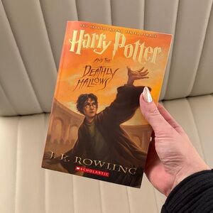 Harry Potter Book and the Deathly Hallows Soft Cover with Orange and Brown Cover
